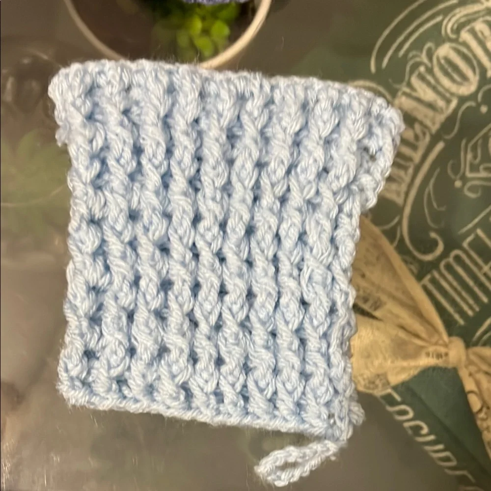 Handmade Blue Wash Cloths Home bath